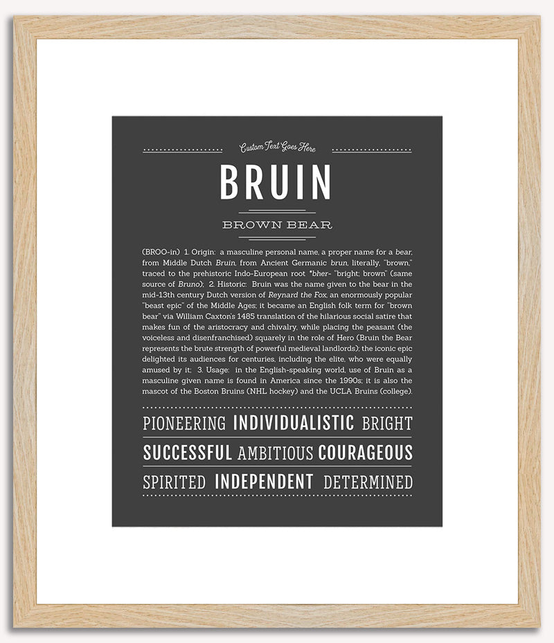 Bruin | Name Art Print