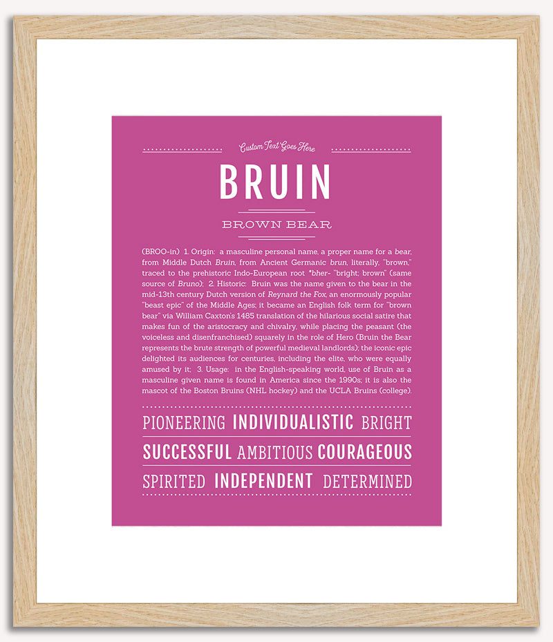 Bruin | Name Art Print