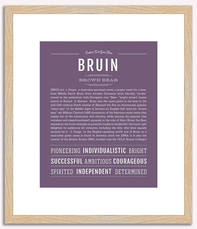 Bruin | Name Art Print