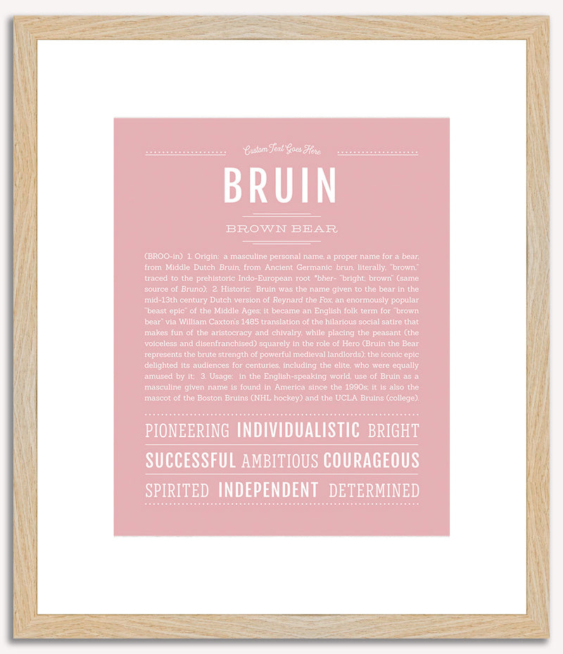 Bruin | Name Art Print