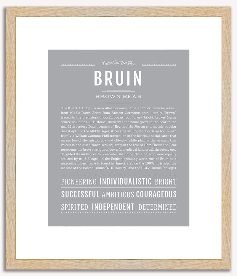 Bruin | Name Art Print