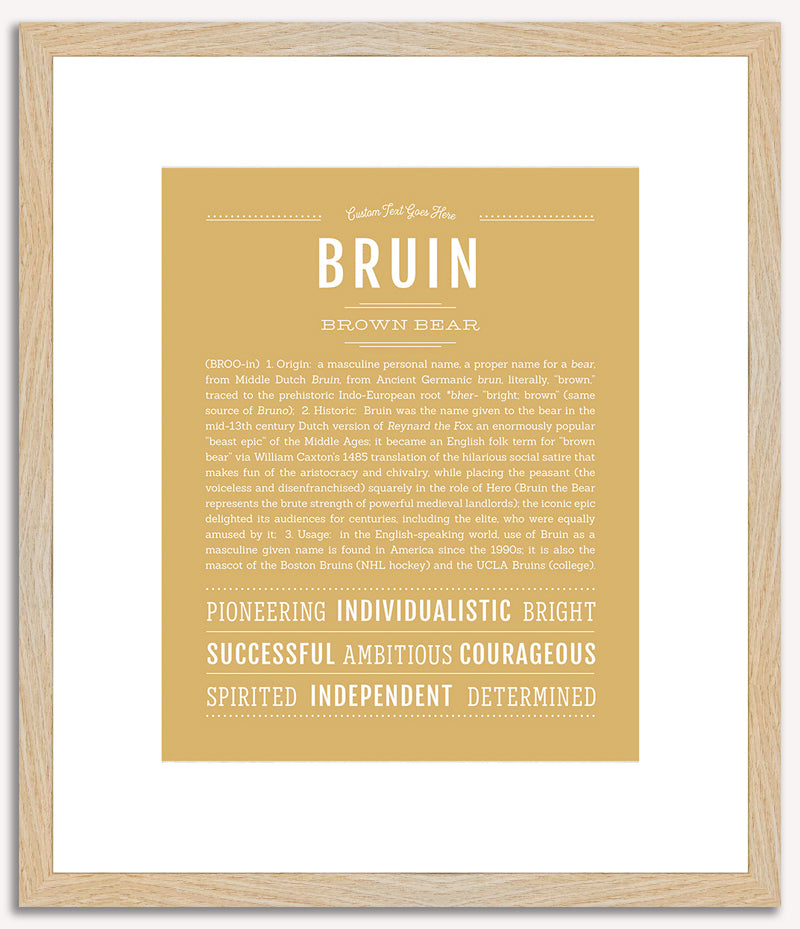 Bruin | Name Art Print