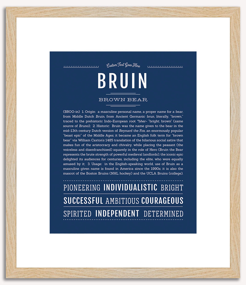 Bruin | Name Art Print