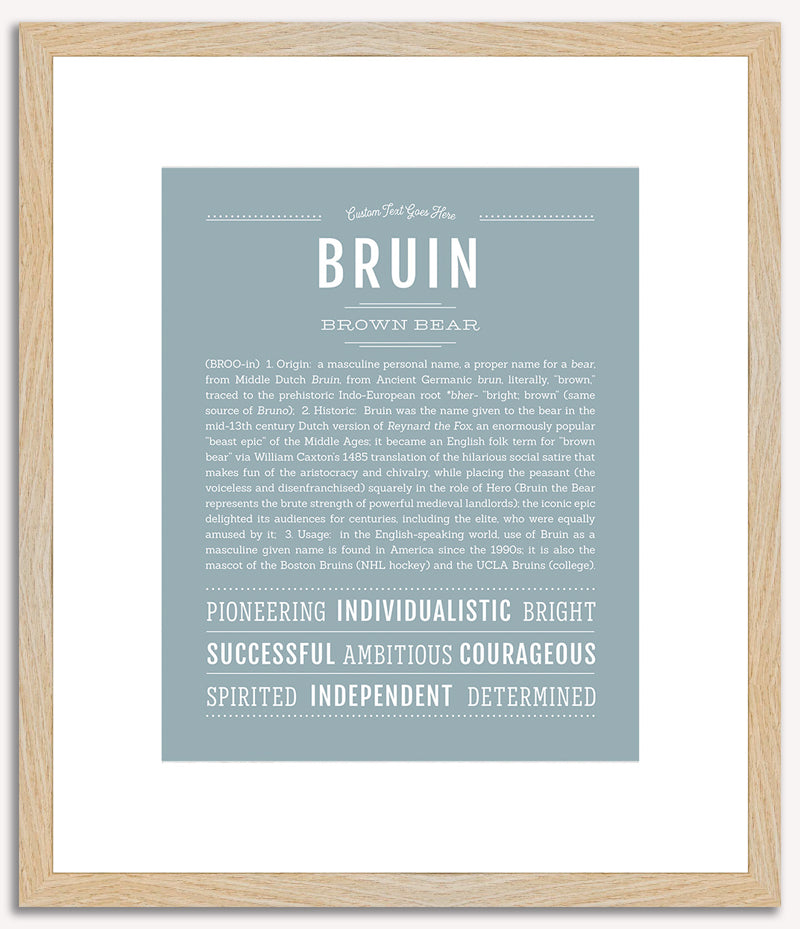 Bruin | Name Art Print