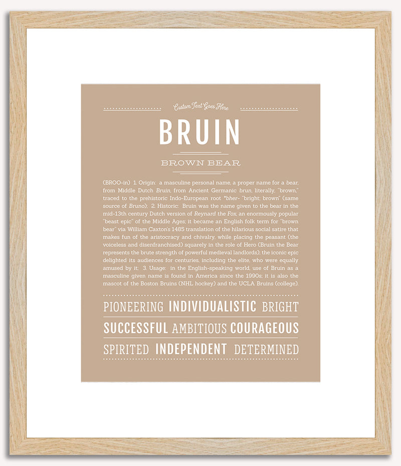 Bruin | Name Art Print