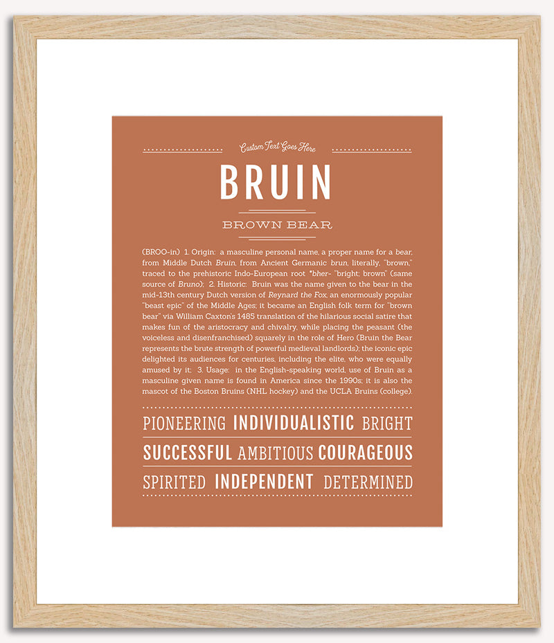 Bruin | Name Art Print