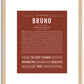 Bruno | Name Art Print