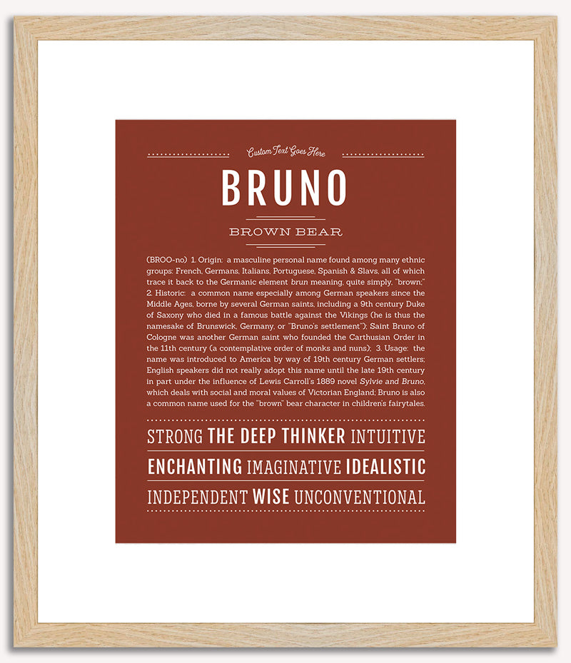 Bruno | Name Art Print