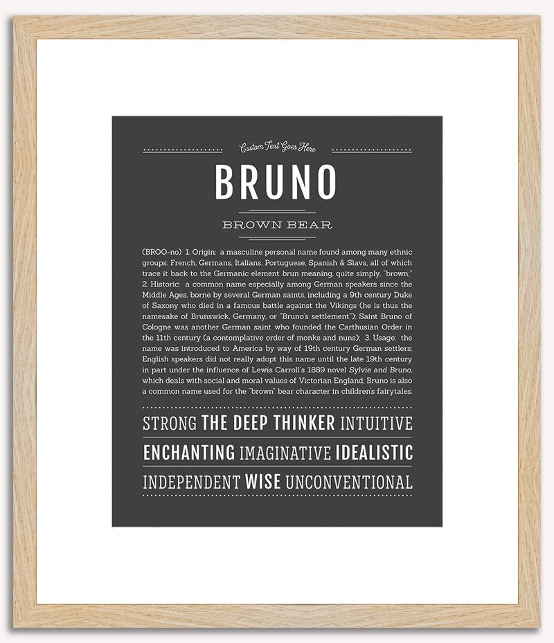 Bruno | Name Art Print