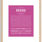 Bruno | Name Art Print