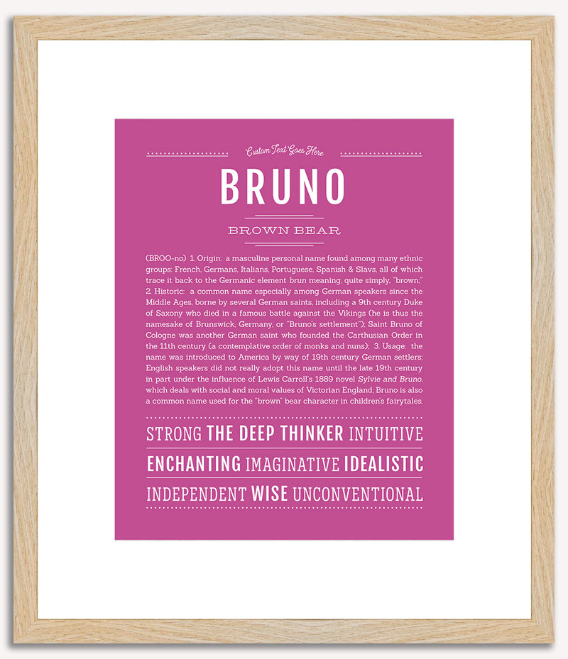 Bruno | Name Art Print