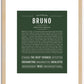 Bruno | Name Art Print