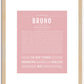 Bruno | Name Art Print