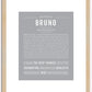 Bruno | Name Art Print