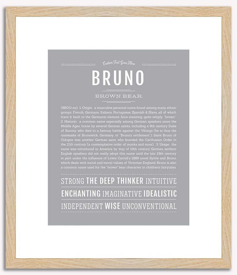 Bruno | Name Art Print