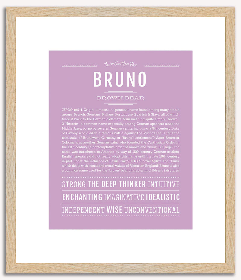 Bruno | Name Art Print