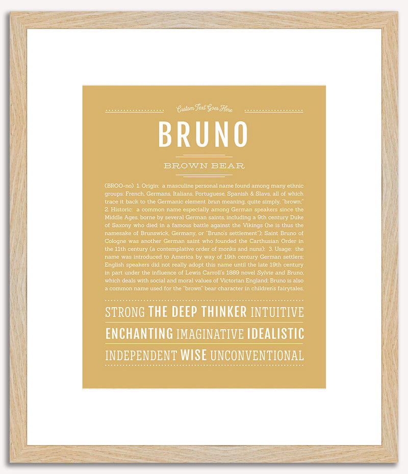 Bruno | Name Art Print