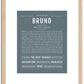 Bruno | Name Art Print