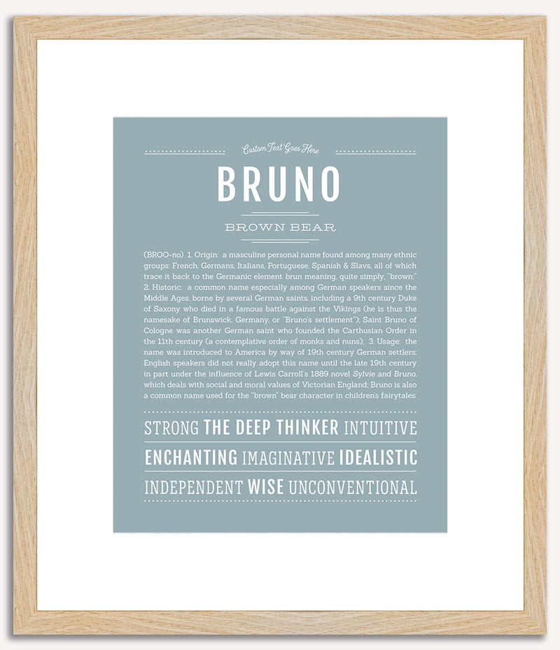 Bruno | Name Art Print