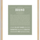 Bruno | Name Art Print