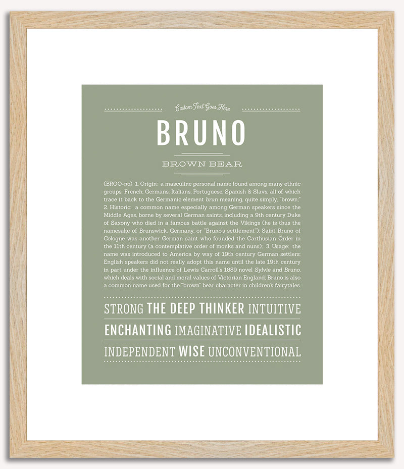 Bruno | Name Art Print