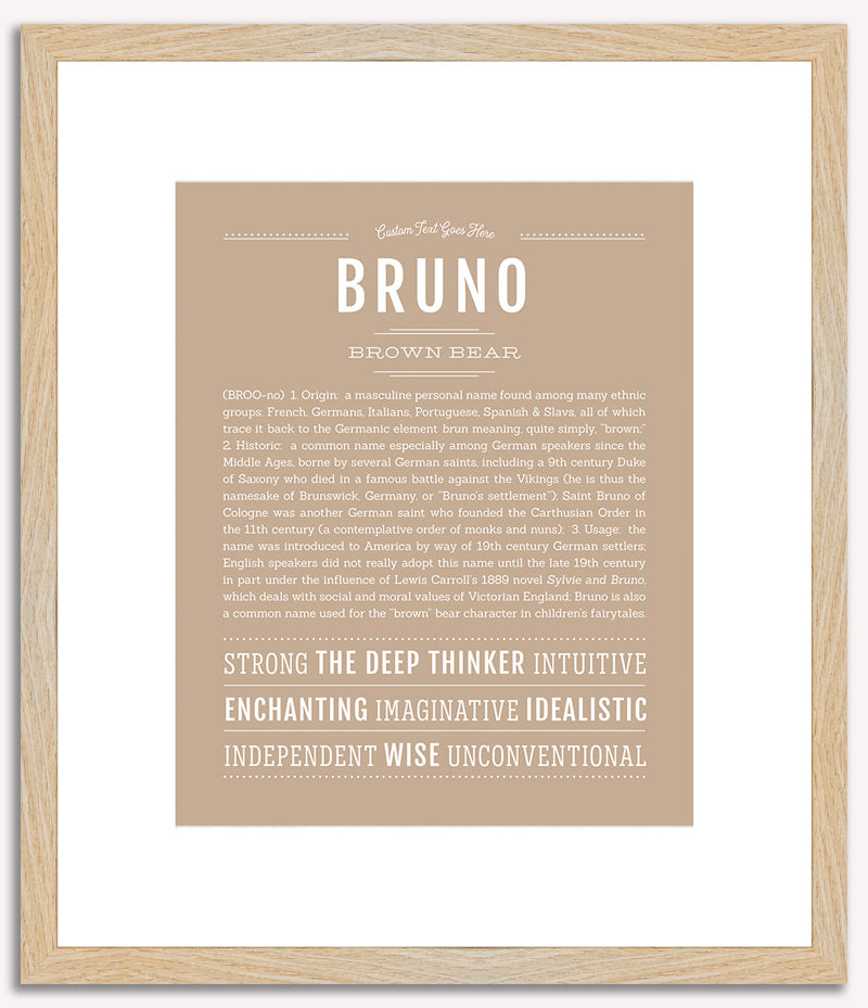 Bruno | Name Art Print