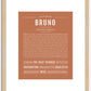 Bruno | Name Art Print