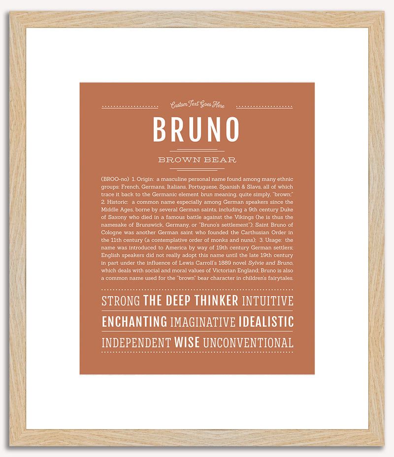 Bruno | Name Art Print