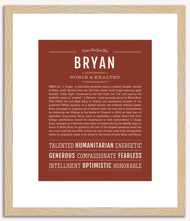 Bryan | Name Art Print