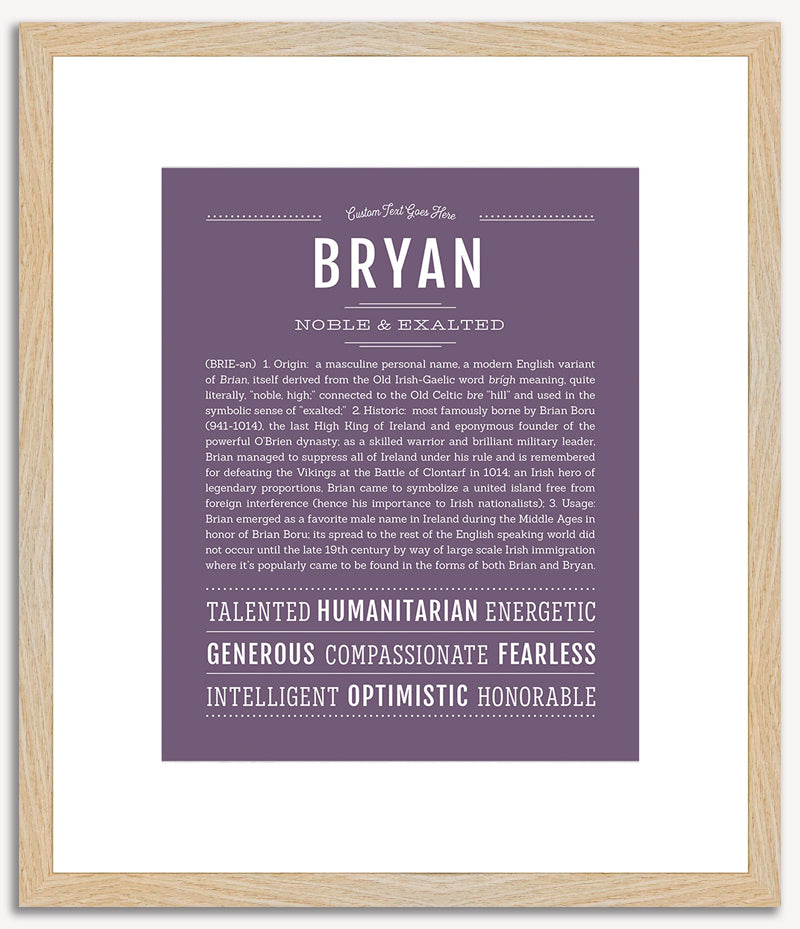 Bryan | Name Art Print