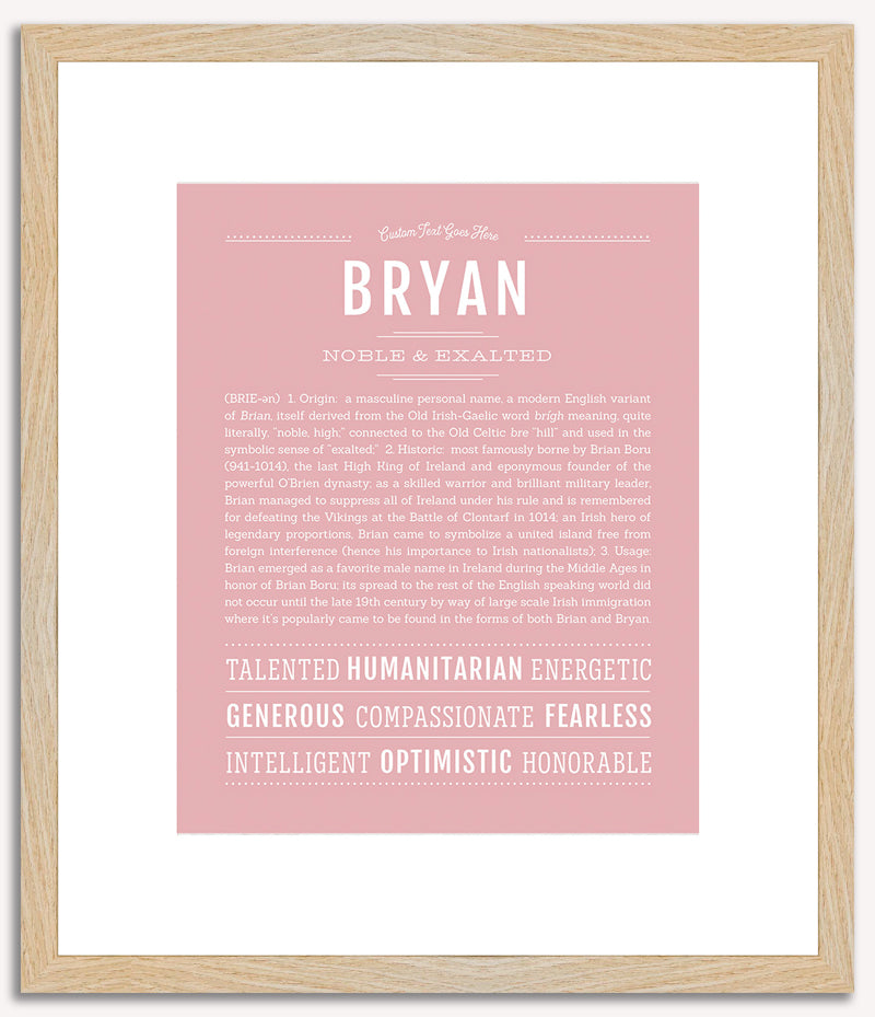 Bryan | Name Art Print