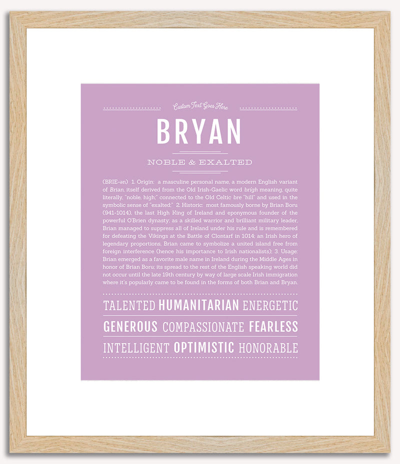 Bryan | Name Art Print