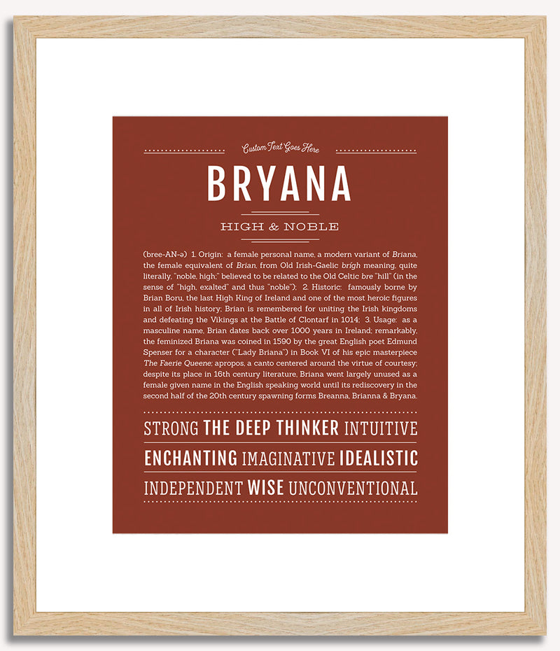 Bryana | Name Art Print