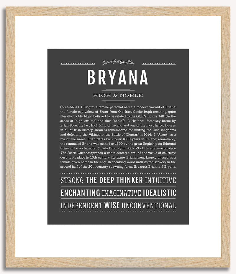 Bryana | Name Art Print