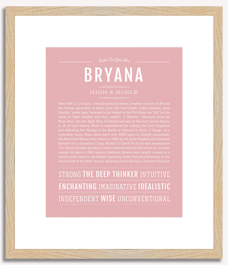 Bryana | Name Art Print