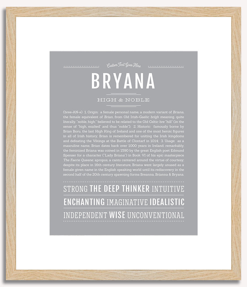 Bryana | Name Art Print