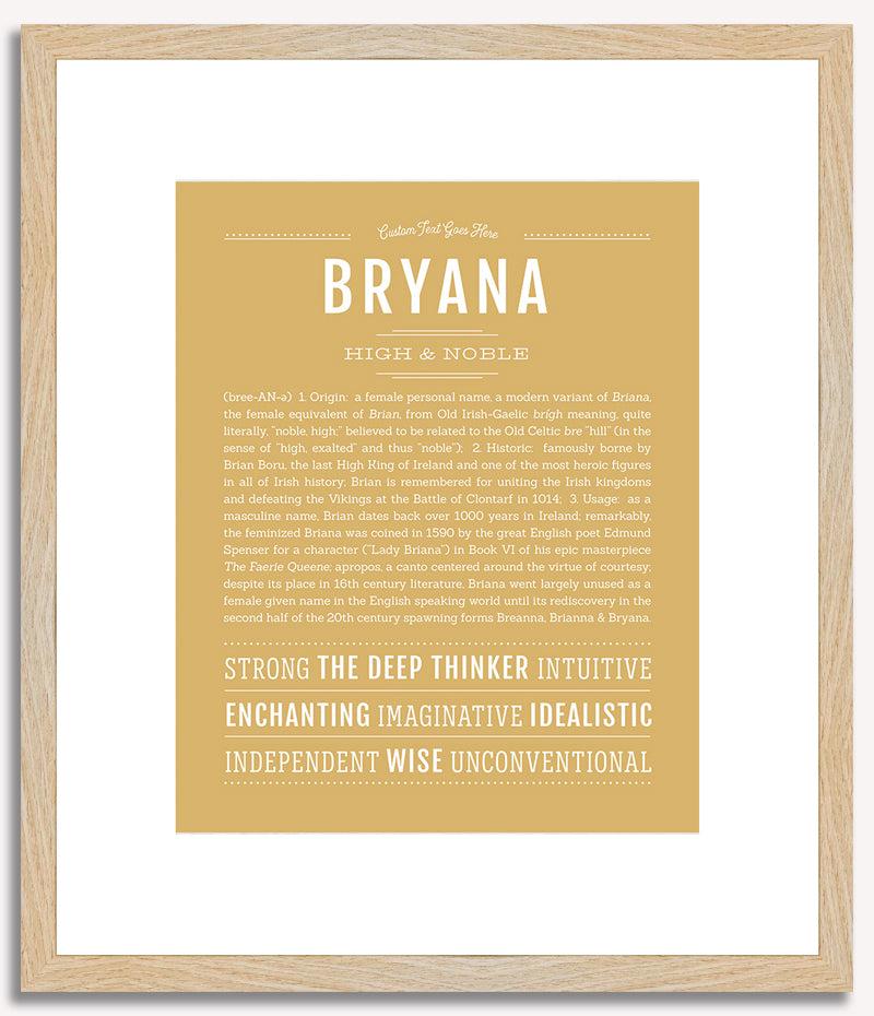 Bryana | Name Art Print