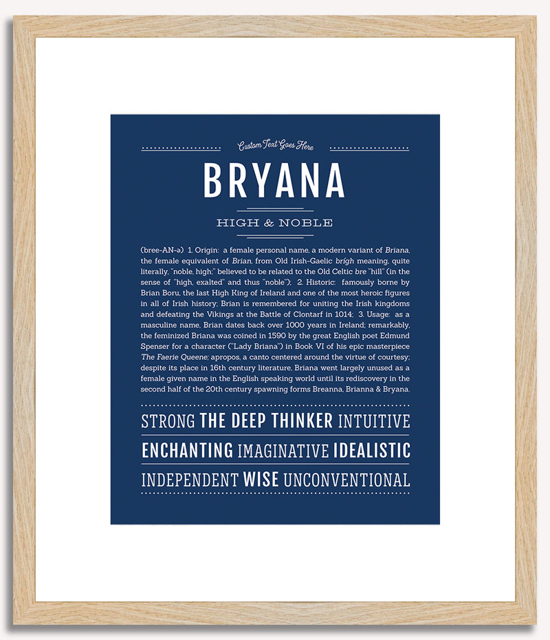 Bryana | Name Art Print