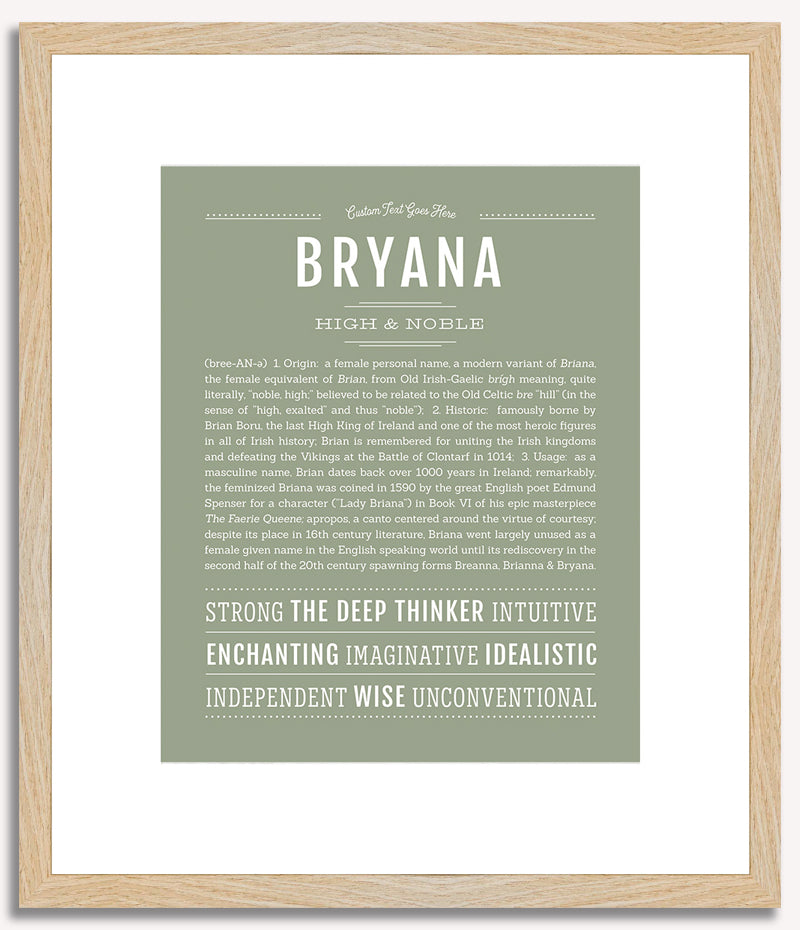 Bryana | Name Art Print