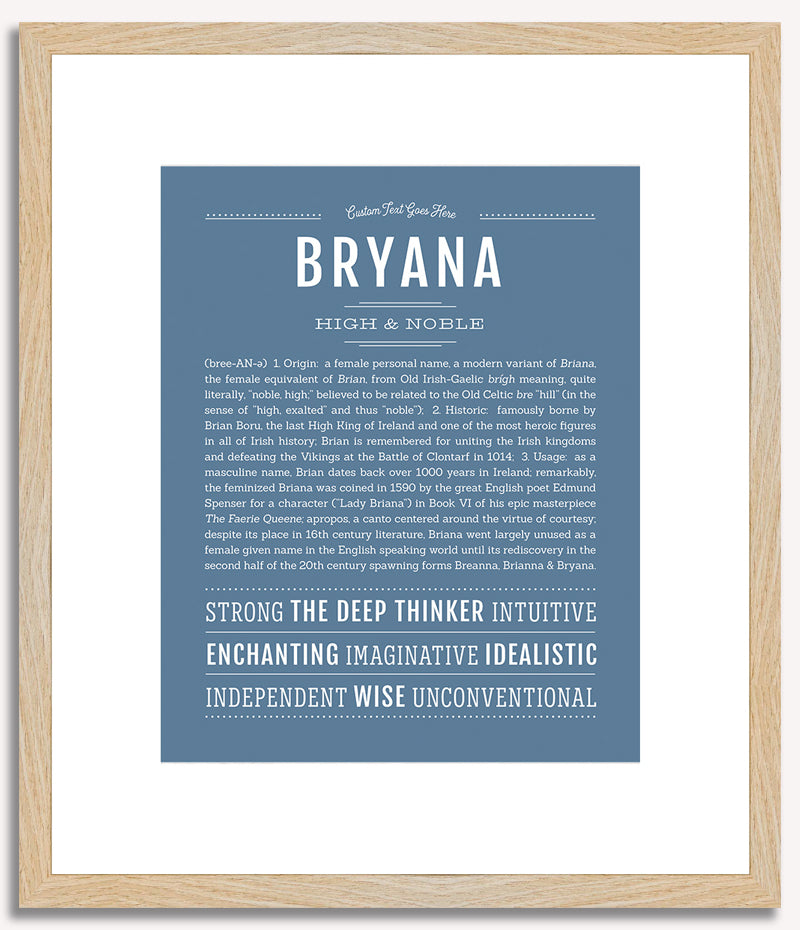 Bryana | Name Art Print