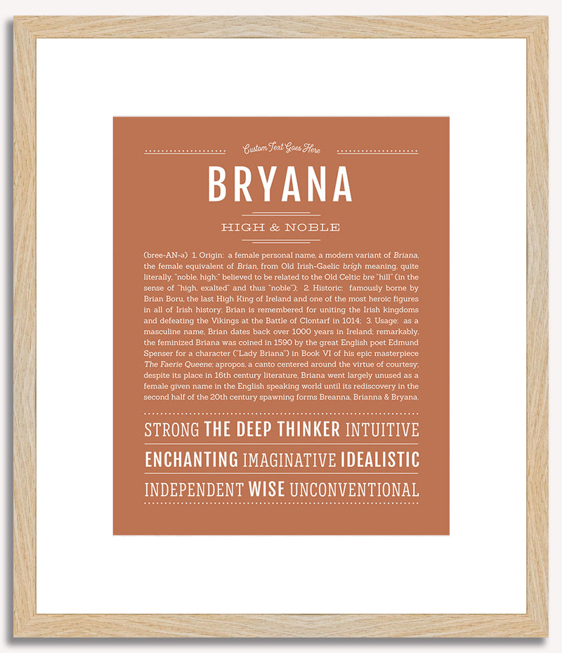 Bryana | Name Art Print