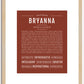 Bryanna | Name Art Print