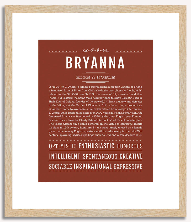 Bryanna | Name Art Print