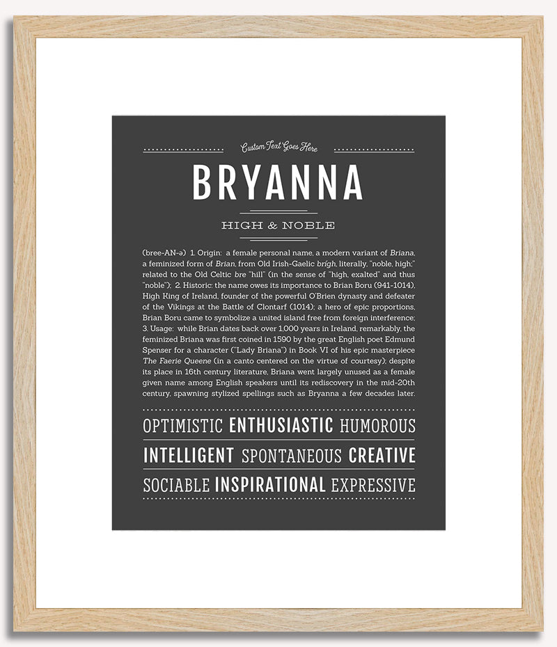 Bryanna | Name Art Print