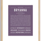 Bryanna | Name Art Print