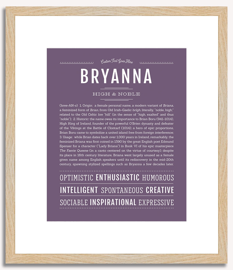 Bryanna | Name Art Print