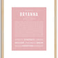 Bryanna | Name Art Print