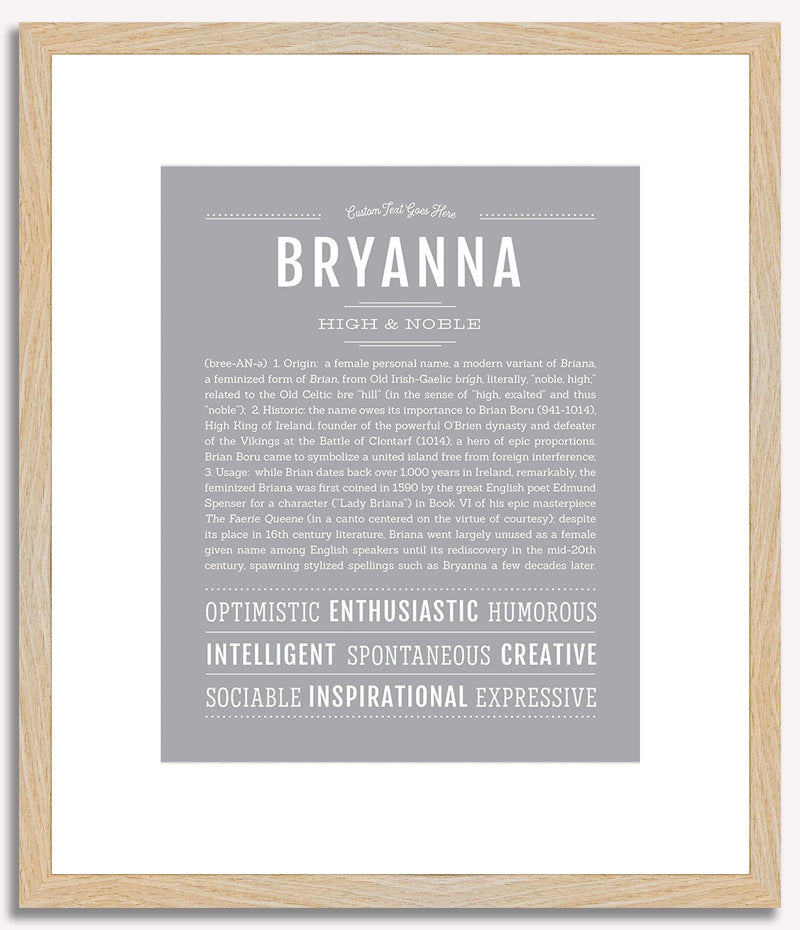 Bryanna | Name Art Print