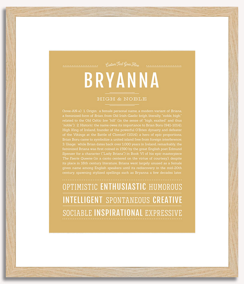 Bryanna | Name Art Print