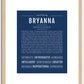 Bryanna | Name Art Print